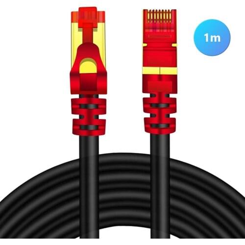 Cat7 Ethernet Cable High Speed Splitter Adapter Connector Laptop PC Laptop 10Gbps Network LAN Patch Cord for Router PC