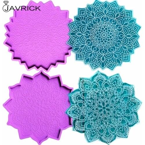 1Pc Tray Molds DIY Resin Coaster Molds Silicone Resin Tray Molds Epoxy Resin Casting Molds for DIY Casting Home Decoration