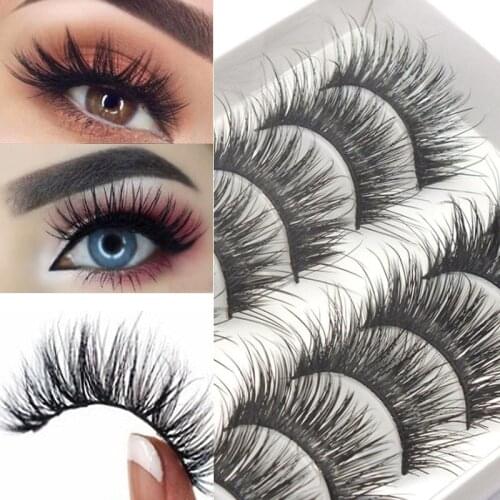 10 Pair/ Set 3D False Eyelashes Long Lasting Lashes Natural & Lightweight Mink Eyelashes
