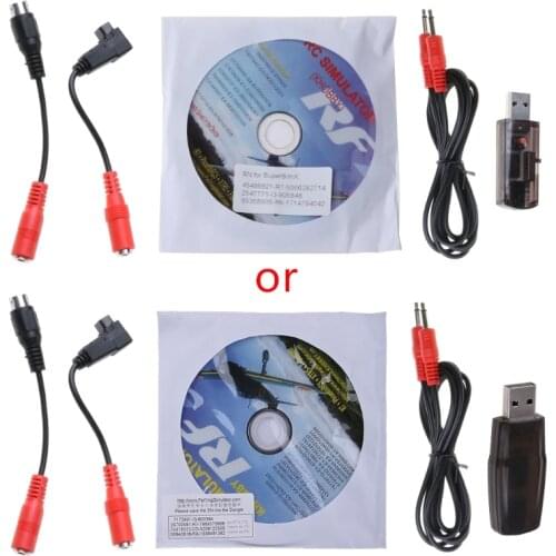 2021 New 22 in 1 Simulator RC USB Flight Simulator Compact Disc Cable Support Aerofly FMS