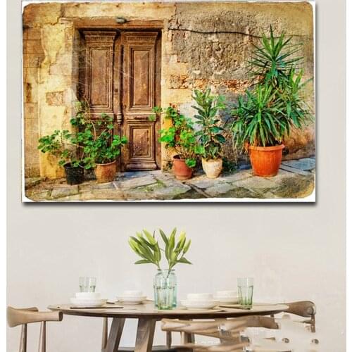 Greece Alley Building Diamond Painting Full SquareRound 5D DIY Diamond Embroidery Landscape cross-stitch mosaic rhinestone