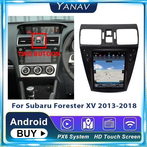 Tesla Android Car GPS Navigation DVD Multimedia Player Car Radio For Subaru Forester XV 2013-2018 Autoradio Stereo Head Uint
