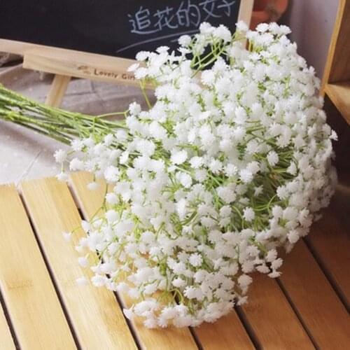 Home Decorative Arts And Crafts Bouquet of Flowers High-Grade Artificial Flowers All Over Babysbreath Emulators Plants