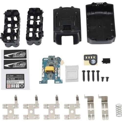HOT-Li-Ion Battery Case Charging Protection Circuit Board Label Box for Makita 18V BL1830 LED Battery Indicator Label