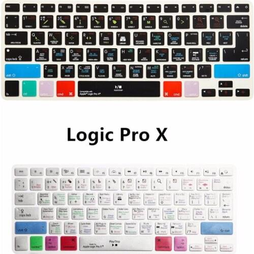 Shortcut Keyboard Screen Skin Cover For iPhone iMac For A1278 Logic Pro X,Macbook Pro Air retina 13 15 KC_A1278_TY_LogicProX