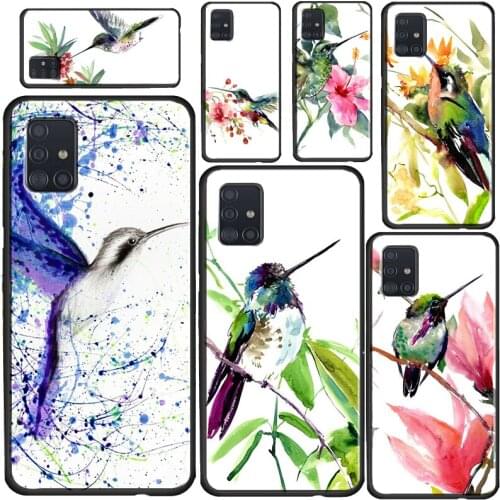 Hummingbird and Flowers Case For Samsung A32 A52 A72 A12 A42 A21S A20e A02 S A10 A20 A40 A50 A70 A11 A31 A51 A71