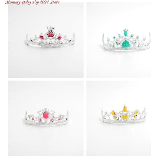 8Pcs/lot Children Crown Headbands Newborn Baby Rhinestone Princess Tiara Headwear Hairband Cute Star Headdress Hair Accessories