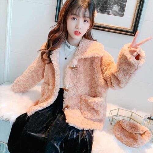 Girls Babys Coat Jacket Outwear 2021 Fur Thicken Winter Autumn Overcoat Top Zipper Cardigan Childrens Clothing