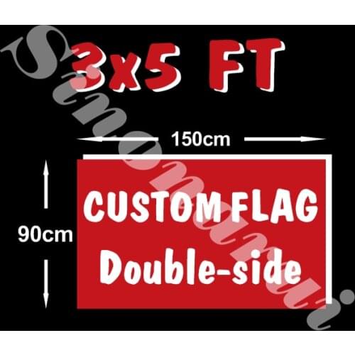 Design Custom Flag 150X90cm 3x5FT 100D Polyester All Logo Any Colors Banner Fans Sport Double Side Custom Flags