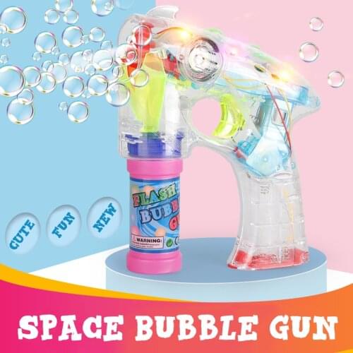 Electric Bubble Machine Wedding Birthday Party Blowing bubble music flash toys for children kids
