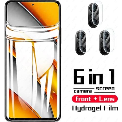 Hydrogel Film for Xiaomi Poco F3 F 3 Pocof3 Anti-scratch Front Screen Protector 6.67" Xiomi Pocophone Pock Pocco F3 X3 Pro Nfc