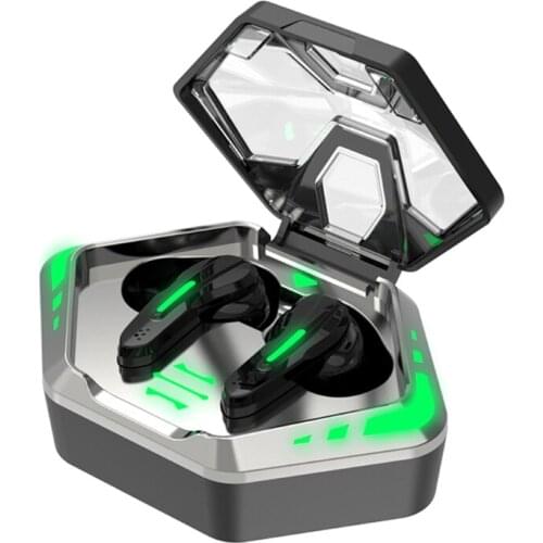 MD128 Gaming Earbuds TWS Bluetooth 5.2 Headphone with Mic 65ms Low Latency Sound Positioning Wireless Earphone Noise Cancelling