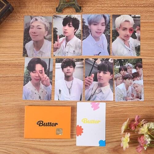 KPOP Bangtan Boys BUTTER New Album Mini Photocard Memebers Paper Lomo Cards Posters Premium Photos Fan Collection Wholesale V Rm