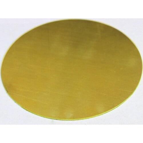 Customized 0.5mm 1mm 1.5mm 2mm 3mm Thickness X 100mm 50mm Diameter round brass sheet brass round plate CNC service