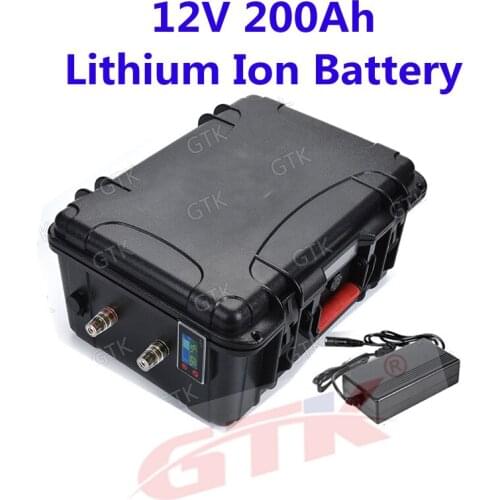 GTK Lithium Ion Batteries 12V 200Ah Rechargeable Batteries Li-ion With 3S BMS For Solar Camping E-bike Electric Scooter EV