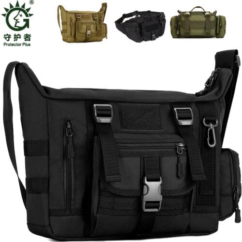 Multifunctional Fish Bag, Mens Sling Shoulder Fishing Bag, Male Crossbody Bag Tactical Messenger Bag