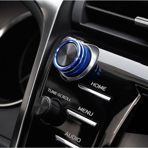 Modification Stainless Steel Audio CD Adjustment Button Decoration Ring for Camry 2018 2019 8th accessories