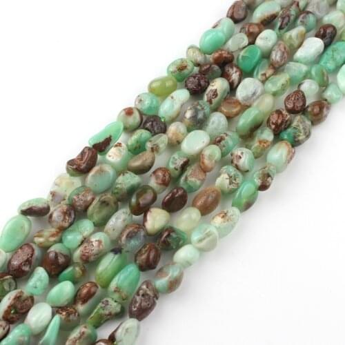 Irregular Chrysoprase Australian Jade Stone 5-7 MM Loose Beads Fit For DIY Jewelry Making Woman Charm Bracelet Necklace 15 Inch