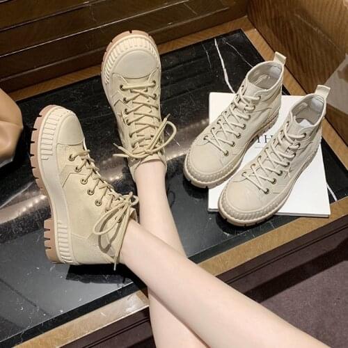 2021 New Canvas Shoes Women Boots Palladium Style Fashion High-top Military Ankle Casual Shoes Female High Quality Boots
