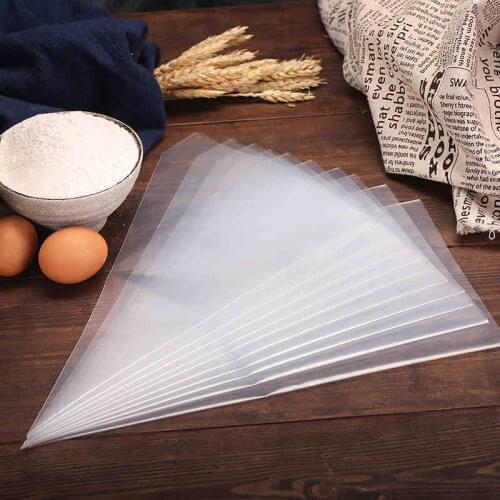 Plastic 10pcs Pastry Bag White Disposable Piping Bag Icing Piping Cake Cupcake Decorating Tools