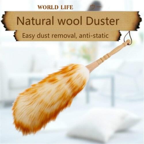 Handmade Dust-dusting Car Wool Duster Household Retractable Thickening Can Not Lose Hair Dust Cleaning Duster Computer Duster