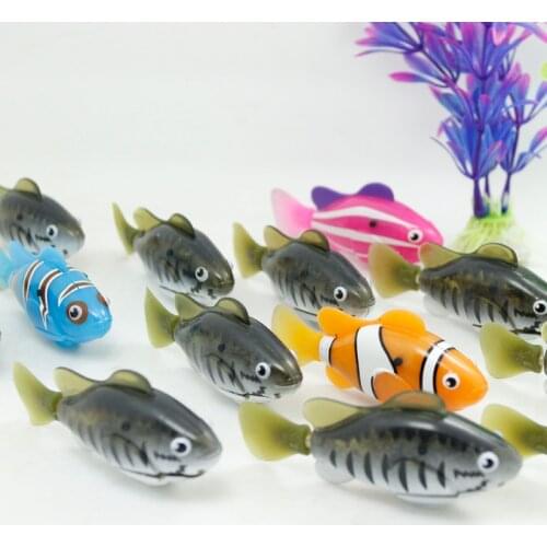 Funny Swim Electronic Pets Activated Battery Powered Robot Toy Fish Robotic Pet for Fishing Tank Decorating Fish Gift For Baby