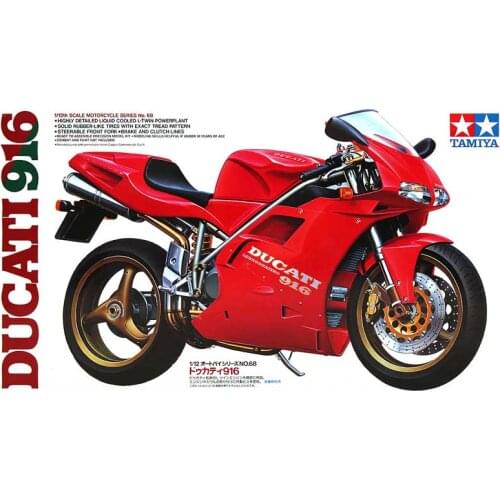 Tamiya 14068 1/12 Scale Motorcycle Model Kit Ducati 916 Super Bike