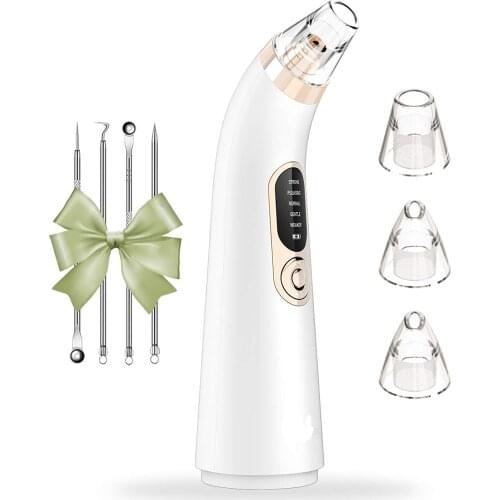 Blackhead Remover Vacuum Pore Cleaner-Extractor Blackhead Vacuum Removal Tool Electric Pimple Acne Comedone USB Rechargeable