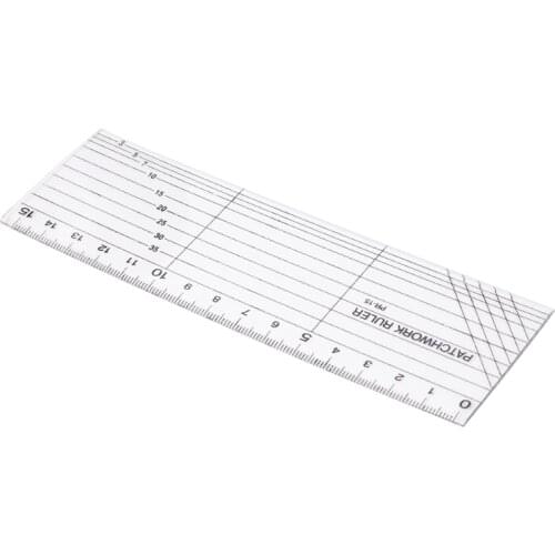 Sewing Patchwork Tailor Foot Aligned Ruler Quilting Grid Cutting DIY Craft 15cm