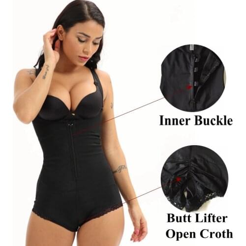 Ladies Girdles Body Shaper Women Slimming Shapewear Zip Up Waist Trainer Latex Buckle Bodysuit Butt Lifter Corrective Underwear