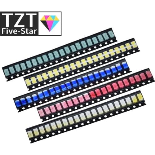 100pcs=5 colors x 20pcs SMD 5730 5630 LED Diode Assortment KIT LED Diode Kit Green / RED / White / Blue / Yellow