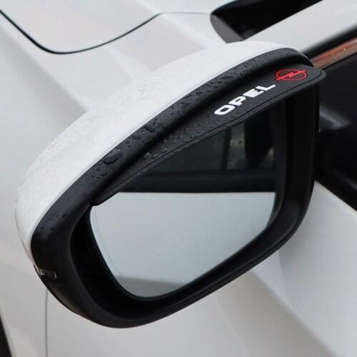 2pcs Silicone Gel Car Rearview Mirror Rain Blades Anti Rain Visor For Opel Astra H G J Insignia Mokka Zafira Corsa Vectra C D