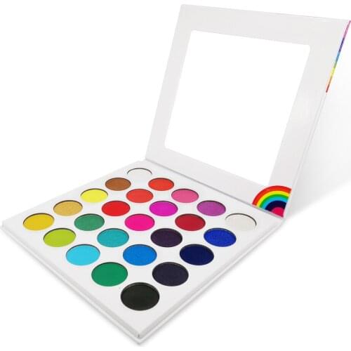 5 Pieces Best Rainbow Eyeshadow Palettes Private Label 2020 New Cheap Yellow Eye Shadow Pigment Wholesale Custom Logo No Brand