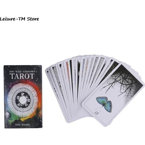 78 Cards Totem Tarot Wild Unknown Deck Rider Oracle Cards Deck Mysterious Animal Tarot Cards Guidance Board Game Poker Paper