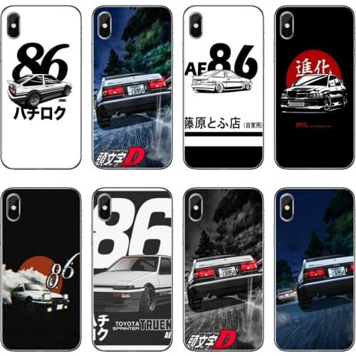 AE86 anime Initial d car Accessories phone Case For Huawei P30 P20 Pro P10 P9 P8 Lite Y5 Y6 Y7 Y9 P Smart Plus 2018 2019
