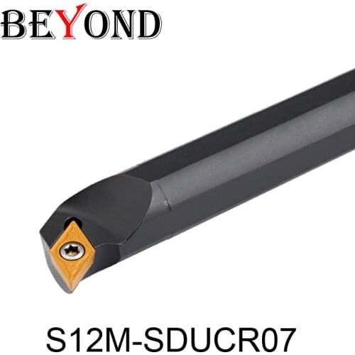 BEYOND S12M-SDUCR07 S12M-SDUCL07 SDUCR SDUCL Lathe Cutter Tools Cutting Internal Turning Tool Holder Boring Bar CNC Herramientas