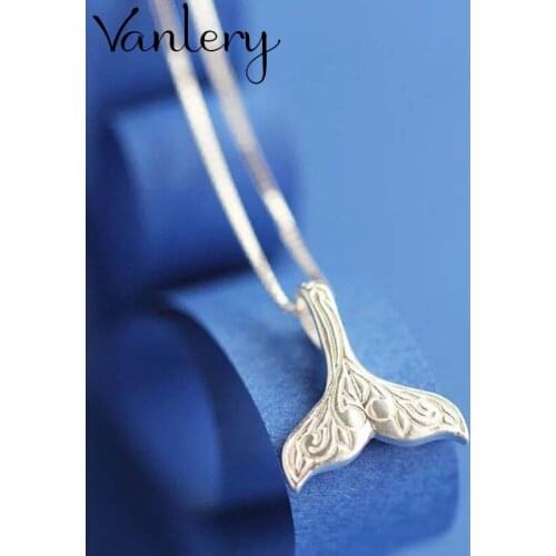 Bohemian Vintage Long Fish Tail Necklaces For Women Charm Choker Necklace Boho Jewelry New Christmas Gifts