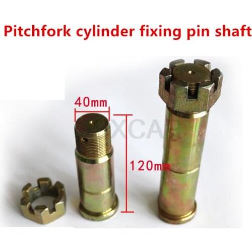 For Mingyu Small Loader Forklift Parts Pitchfork cylinder fixed pin shaft pin with ribbon flower cap steering pin