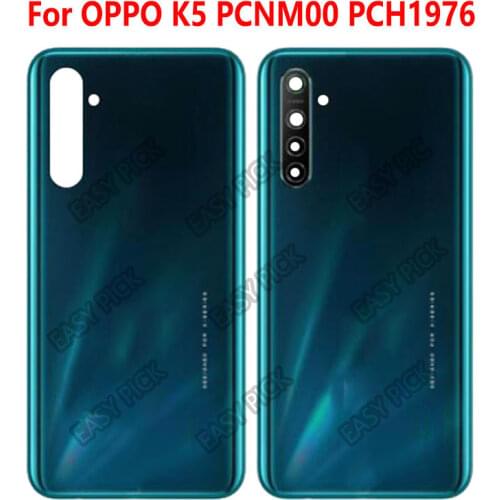 For OPPO K5 PCNM00 PCH1976 Battery Back Cover Panel Glass Housing Protective Case Durable Back Cover
