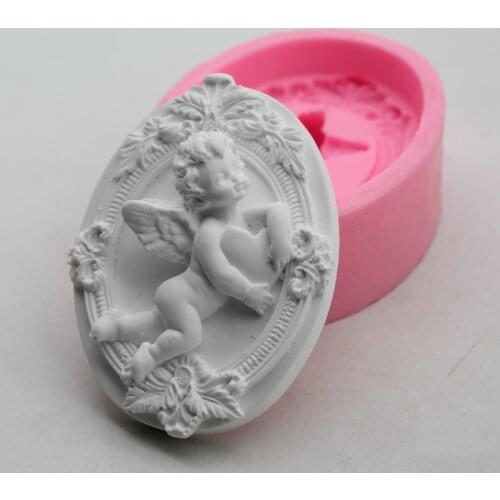 Angel Mould Cake Silicone Mold 3D Soap Decorating Mould Candy Chocolate Molds Fondant Cake Tool Plaster Clay Crafts
