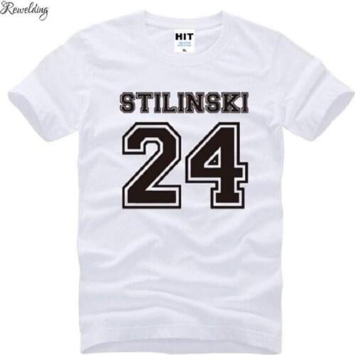 TeenWolf Stilinski 24 Printed T Shirts Men Summer Style Short Sleeve O-Neck Cotton Mens T-Shirt Fashion US TV Fans Clothing Tee
