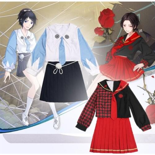 Game Touken Ranbu Online Cosplay Costumes yamatonokami yasusada Uniforms Kashuu Kiyomitsu School Uniforms clothes JK Dresses