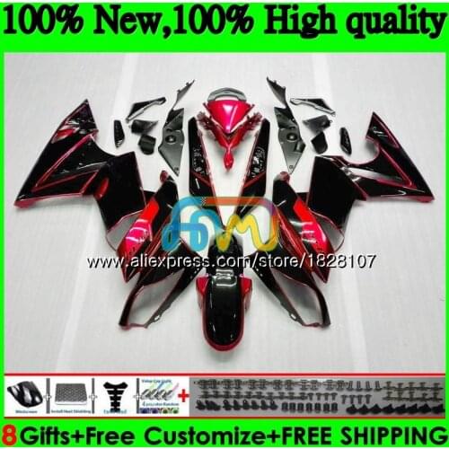 Body Kit For KAWASAKI 650R ER 6 F 650 R ER6 F 09-11 31BS.41 ER 6F 650-R ER-6F ER6F 09 10 11 2009 2010 2011 Fairing Top Red black