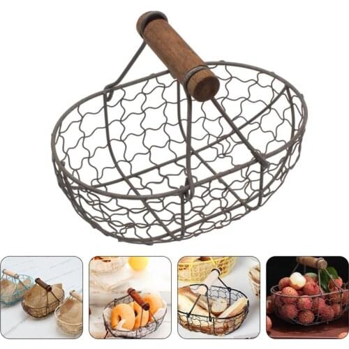 1pc Creative Storage Basket Retro Old Storage Holder Large Egg Storage Container Kitchen Fruit Basket Bread Basket