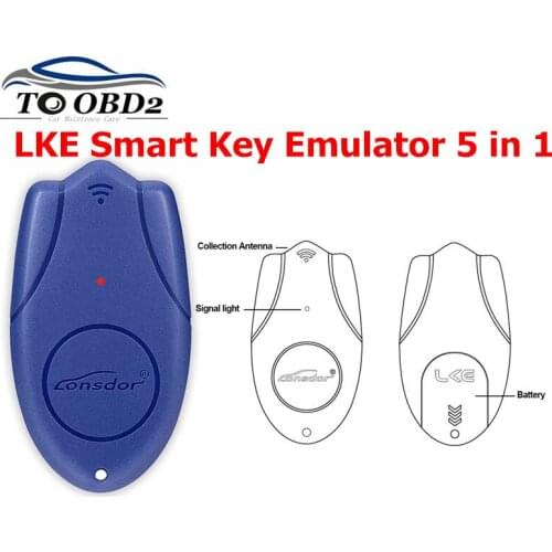 Lonsdor LKE Smart Key Emulator 5 in 1 Equivalent to SKE-LT Smart Key Emulator 4 in 1 4pcs & SKE-LT-DSTAES Emulator Orange 1pcs