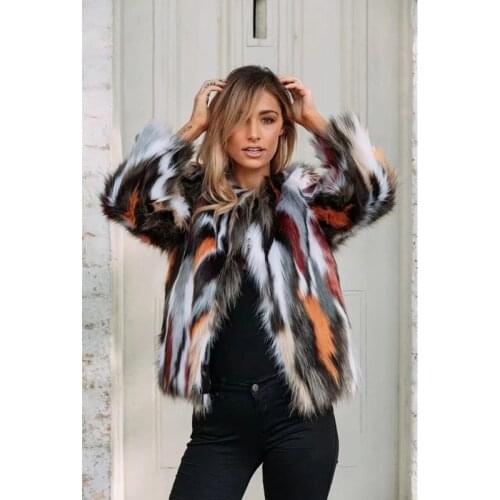 Fur Coat Faux Fur Coat Jacket Women Womens Winter Coats 2021 Plus Velvet Female Coat Winter Solid Overcoat Female Coat Women