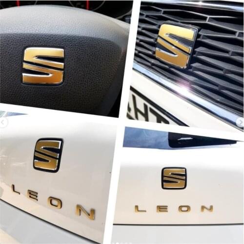 SEAT LEON MK3 EMBLEM STICKER-VINYL FOIL-ADHESIVE STICKER-457543599