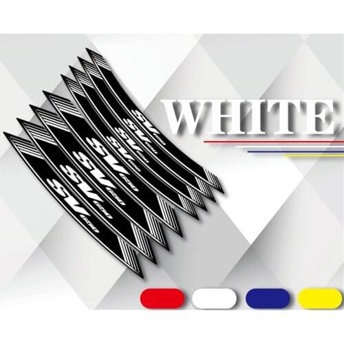 Motorcycle Tires Decals Sticker Wheel Waterproof Reflective Decoration Stripe Sticker Set For SUZUKI SV650 sv 650