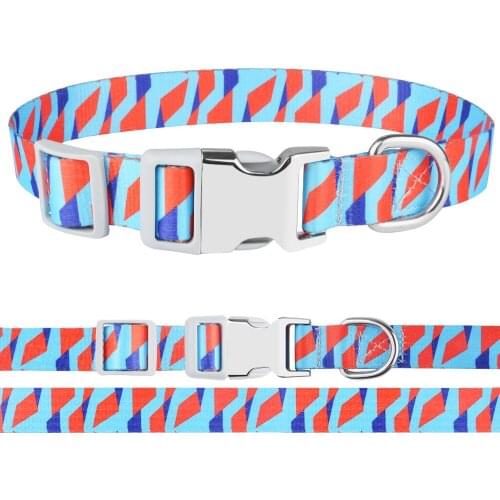 AiruiDog Dog Collar Boy Girl Dogs Adjustable Floral S M L