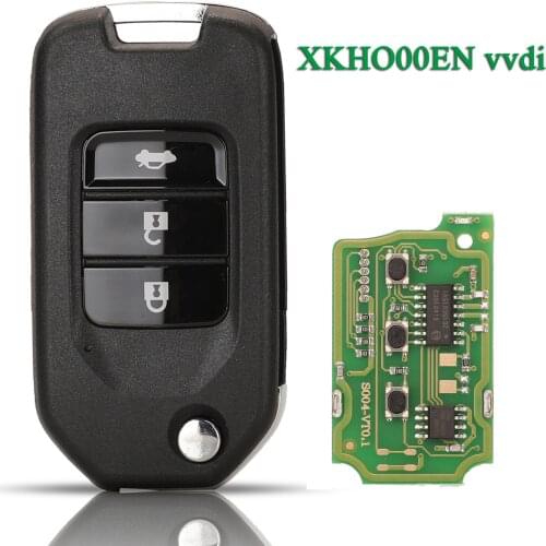 Bilchave 3 Buttons XKHO00EN Remote Car Key For Xhorse VVDI For Honda Flip Fob Universal Control Key